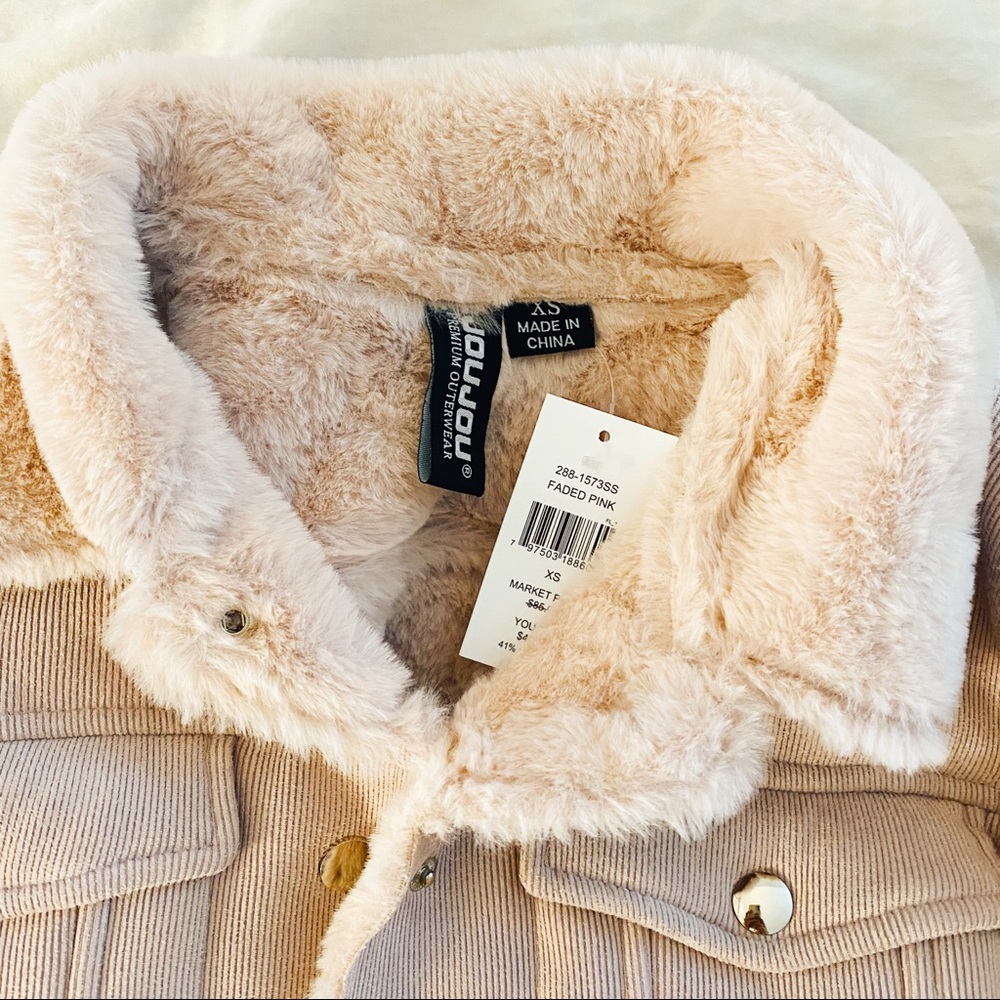 Pink Fuzzy Trucker Jacket - Picture 2 of 3